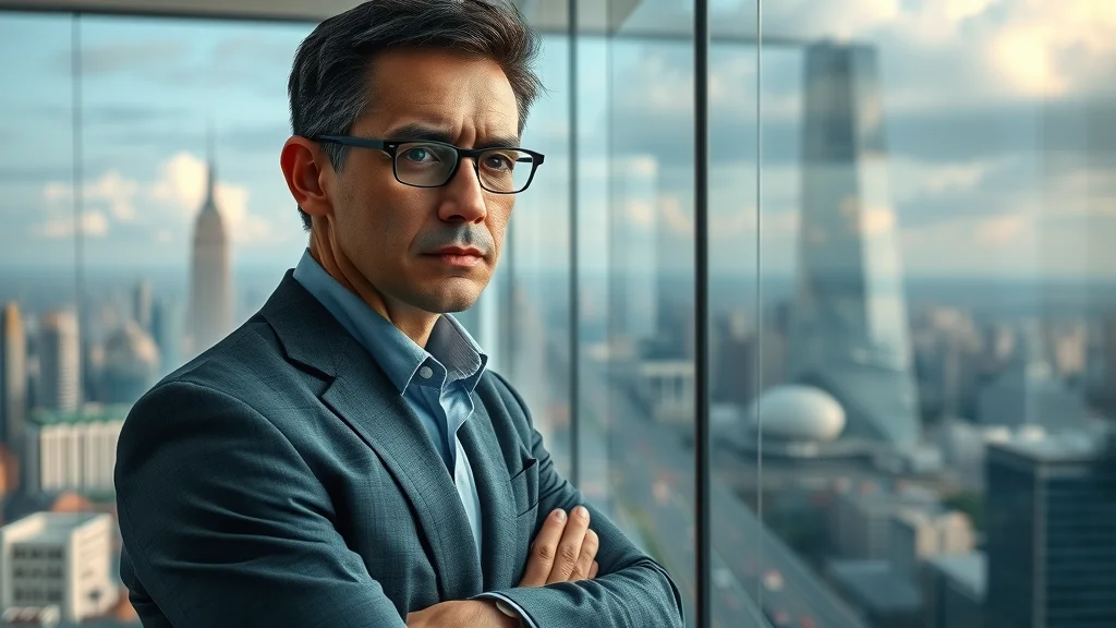 Pensive professional reflecting on uncertainty and resilience in continuous change