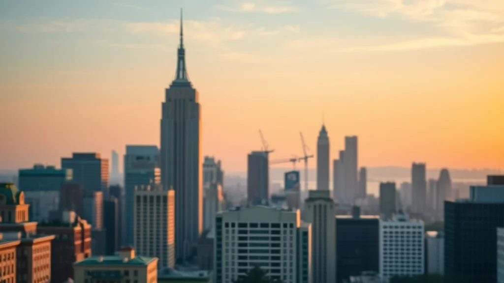 Calm individual in era of change, standing before merging historic and modern skylines