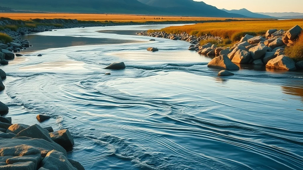 Steady river symbolizing resilience and god force always produces results